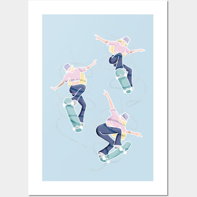 Skater Gurl Wall Art by mariasanidze